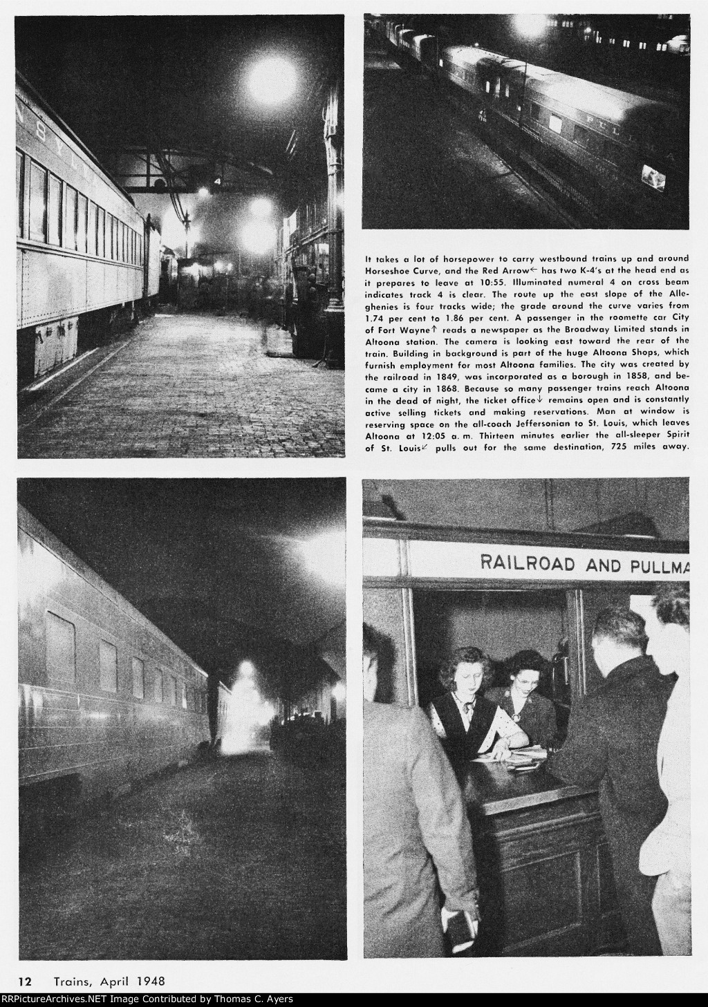 PRR "Altoona At Night, Page 12, 1948